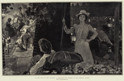 In the Cool of the Evening, a Scene on the Thames in the Regatta Season by William Hatherell