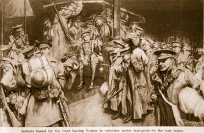 Scenes of Poignant Joy and Pathos Enacted at the Great Railway Stations of London by William Hatherell