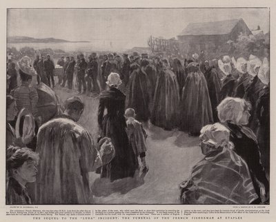 The Sequel to the Leda Incident, the Funeral of the French Fisherman at Etaples by William Hatherell