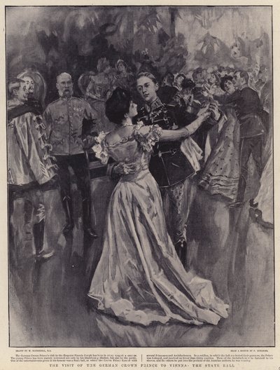 The Visit of the German Crown Prince to Vienna, the State Ball by William Hatherell