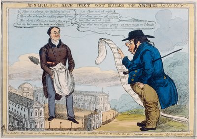 John Bull and the arch-itect wot builds the arches-undc-undc-undc, engraved by Thomas McLean by William Heath