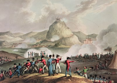 Siege of San Sebastian, July 1813, engraved by Thomas Sutherland by William Heath