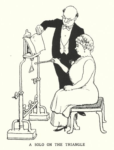 A Solo on the Triangle by William Heath Robinson