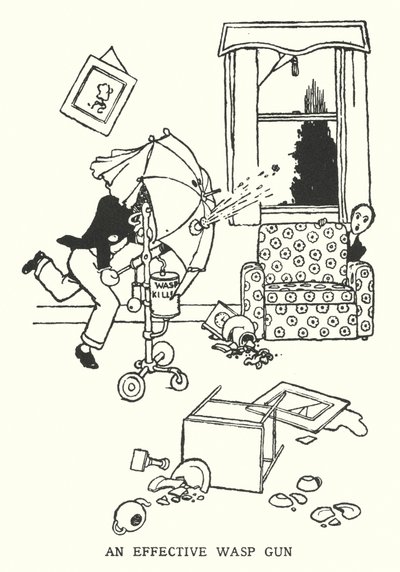 An Effective Wasp Gun by William Heath Robinson