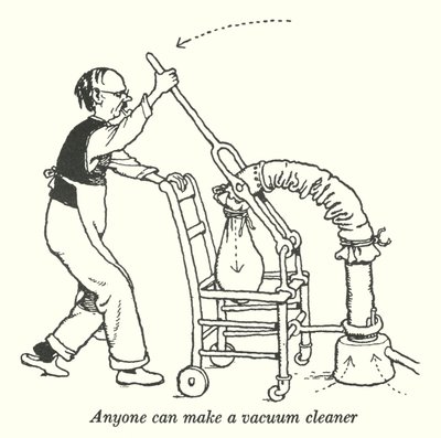 Anyone can make a vacuum cleaner by William Heath Robinson