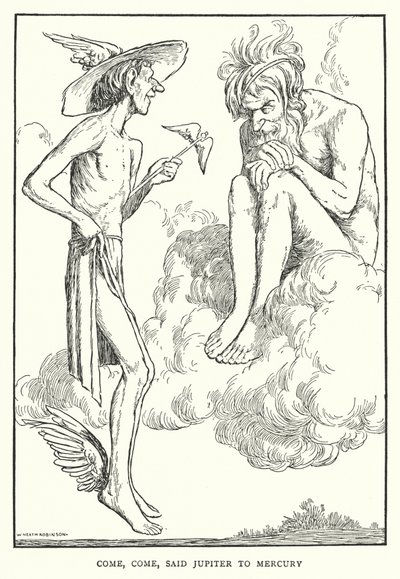 Come, Come, Said Jupiter to Mercury by William Heath Robinson