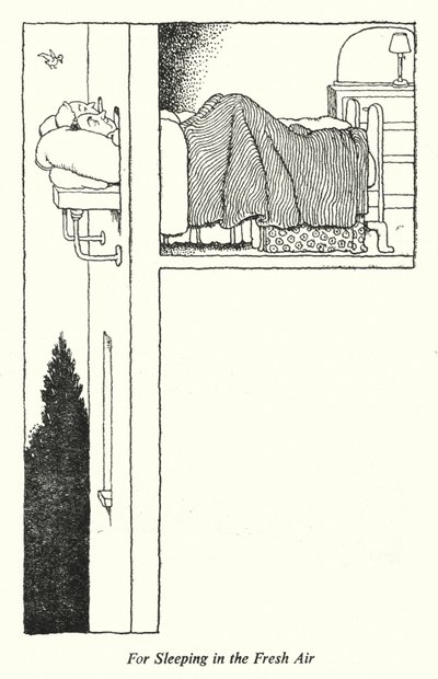 For Sleeping in the Fresh Air by William Heath Robinson