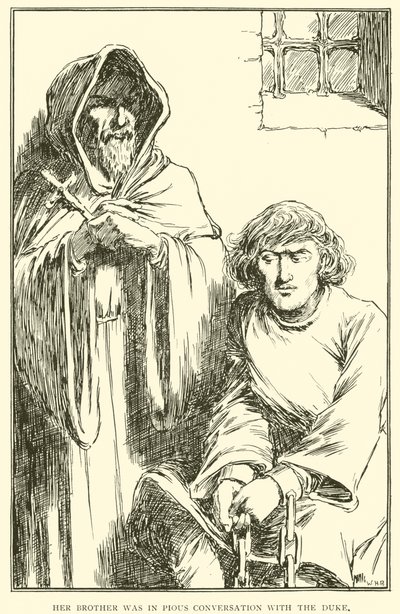 Her brother was in pious conversation with the Duke by William Heath Robinson