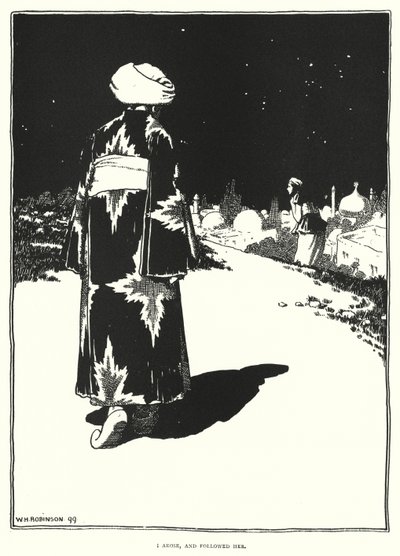 I arose, and followed her by William Heath Robinson