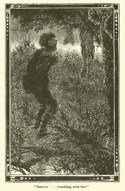 Illustration for Don Quixote by William Heath Robinson
