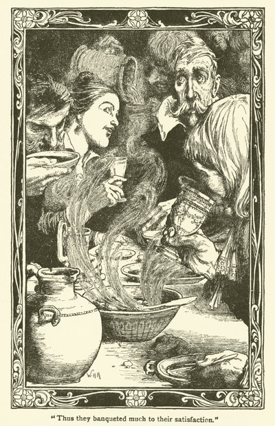 Illustration for Don Quixote by William Heath Robinson
