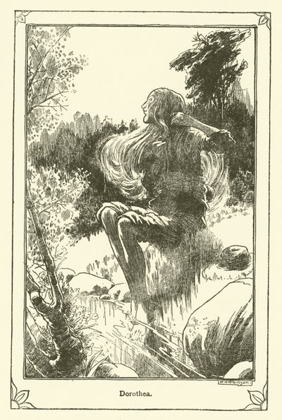 Illustration for Don Quixote by William Heath Robinson