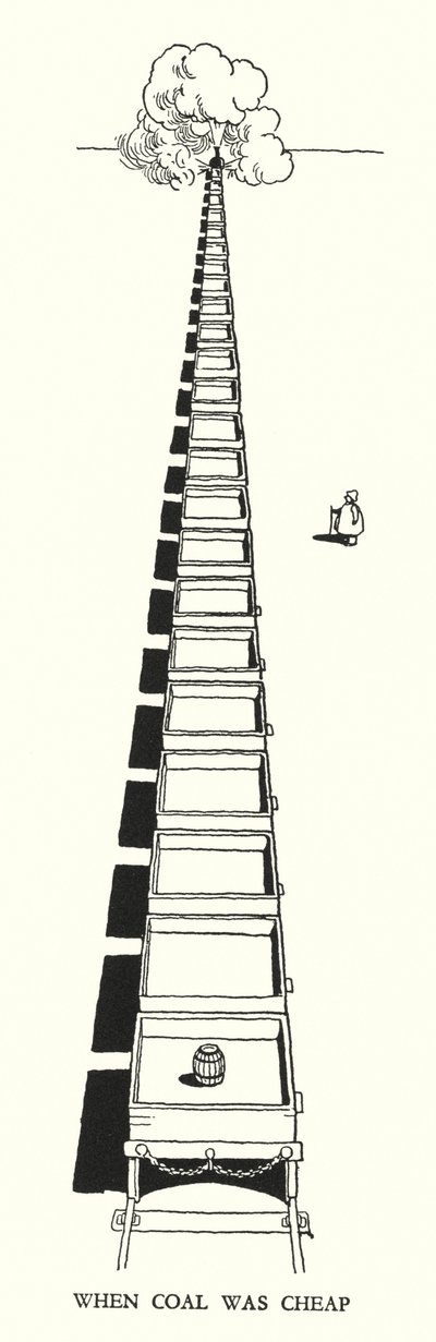 Illustration for Railway Ribaldry by W Heath Robinson by William Heath Robinson