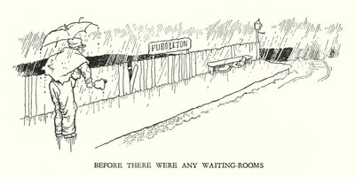 Illustration for Railway Ribaldry by W Heath Robinson by William Heath Robinson