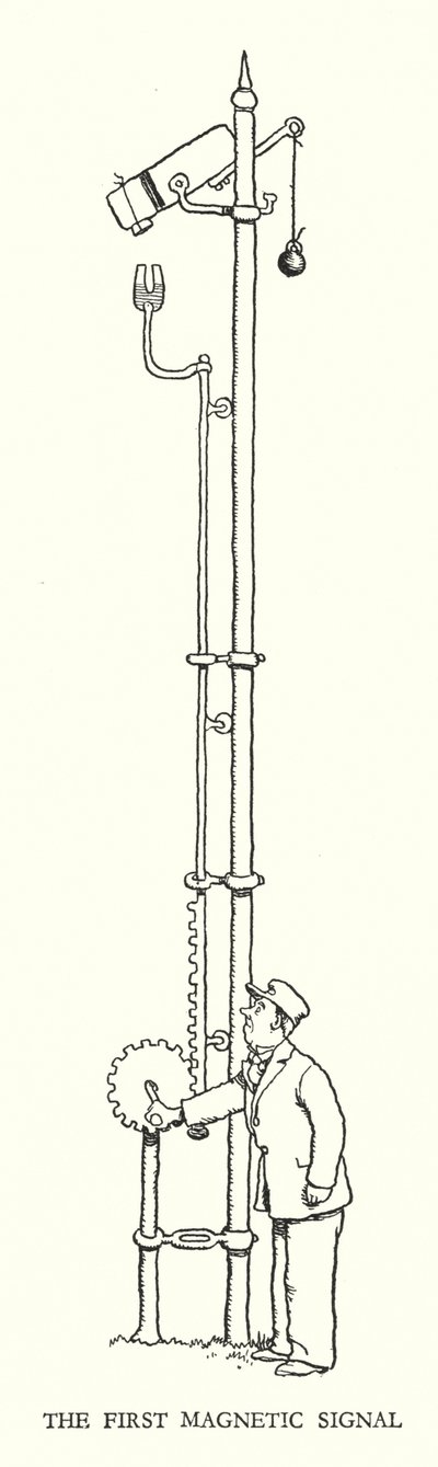 Illustration for Railway Ribaldry by W Heath Robinson by William Heath Robinson