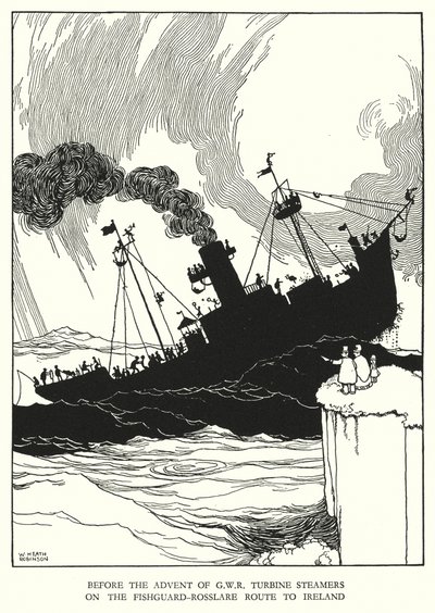 Illustration for Railway Ribaldry by William Heath Robinson