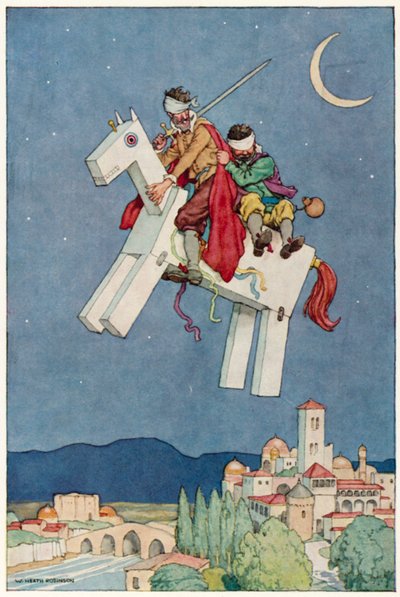 Illustration for The Adventures of Don Quixote by William Heath Robinson