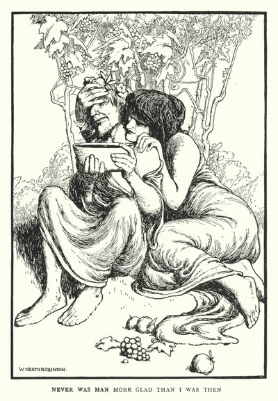 Never was man more glad than I was then by William Heath Robinson