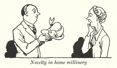 Novelty in Home Millinery by William Heath Robinson