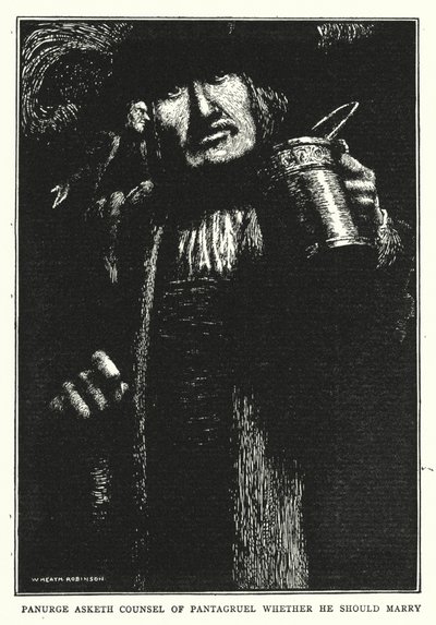 Panurge Asks Counsel of Pantagruel Whether He Should Marry by William Heath Robinson