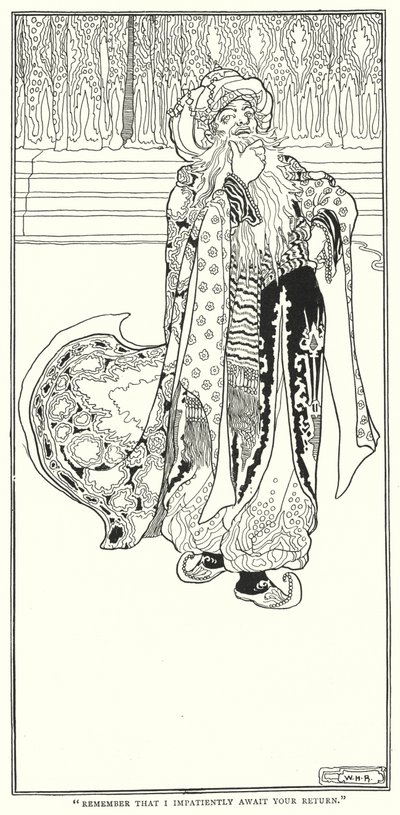 Remember that I impatiently await your return by William Heath Robinson