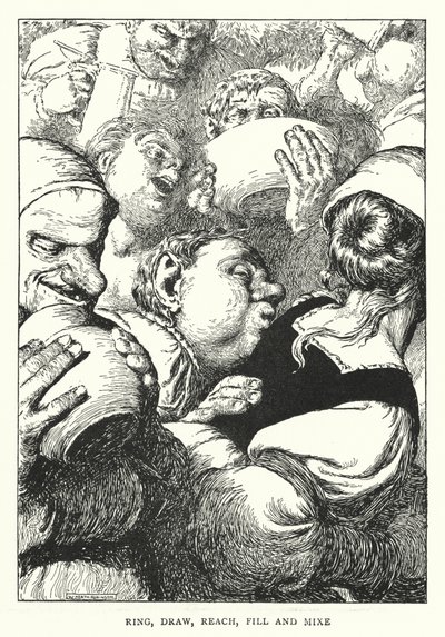Ring, Draw, Reach, Fill and Mix by William Heath Robinson