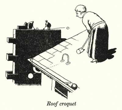 Roof Croquet by William Heath Robinson