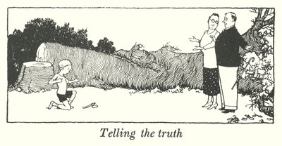Telling the truth by William Heath Robinson