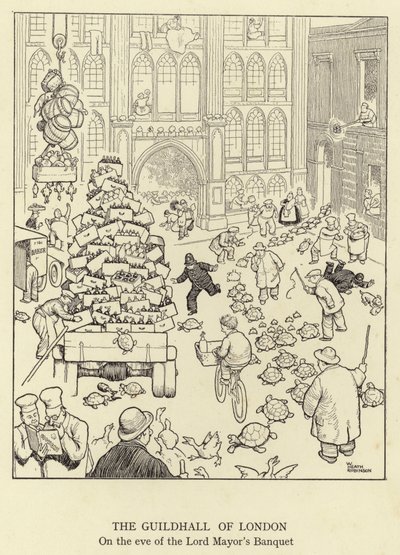 The Guildhall of London, on the Eve of the Lord Mayor