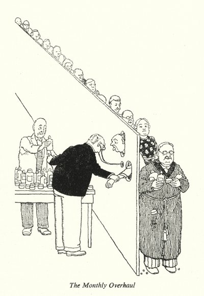 The Monthly Overhaul by William Heath Robinson