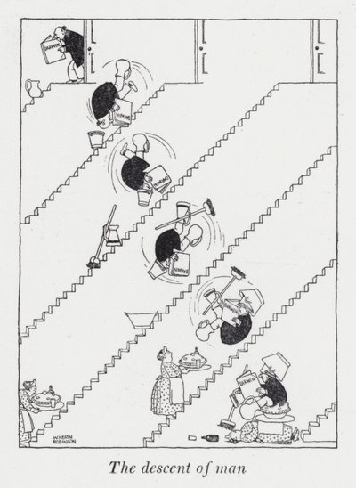 The Descent of Man by William Heath Robinson