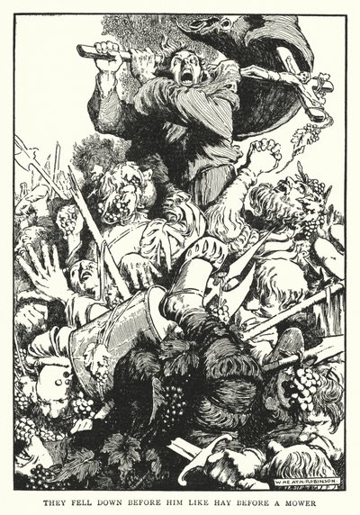 They Fell Down Before Him Like Hay Before a Mower by William Heath Robinson