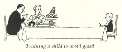 Training a Child to Avoid Greed by William Heath Robinson