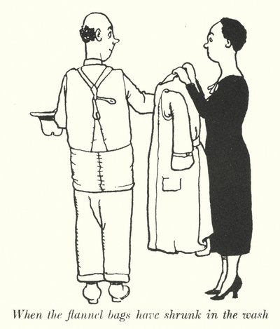 When the flannel bags have shrunk in the wash by William Heath Robinson