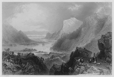 Approach to Killarney from the Kenmare Road (engraving) by William Henry (after) Bartlett