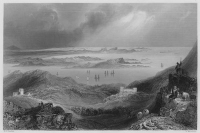 Clifden Castle, Connemara by William Henry (after) Bartlett