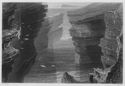 Cove in Malbay by William Henry (after) Bartlett