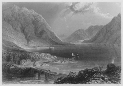 Leenane, Connemara by William Henry (after) Bartlett