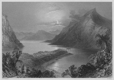 Lough Ina, Connemara by William Henry (after) Bartlett
