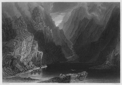 The Mountains in the Gap of Dunloe by William Henry (after) Bartlett