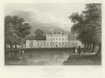 Boreham House, Seat of Sir J Tyrrell, Essex by William Henry Bartlett