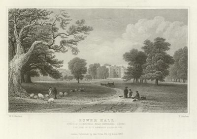 Bower Hall, Steeple Bumpstead, near Haverhill, Essex, the Seat of Elly Anderson Stephens, Esquire by William Henry Bartlett