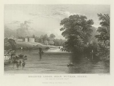 Braxted Lodge, near Witham, Essex, the Seat of P Ducane, Esquire by William Henry Bartlett