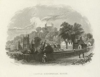 Castle Hedingham, Essex by William Henry Bartlett