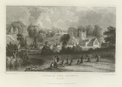 Church End, Dunmow, Essex by William Henry Bartlett