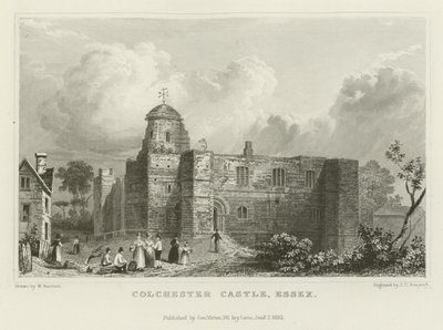 Colchester Castle, Essex by William Henry Bartlett