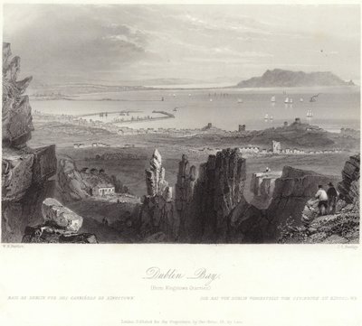 Dublin Bay from Kingstown Quarries by William Henry Bartlett
