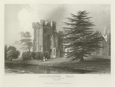 Faulkbourn Hall, near Whitham, Essex by William Henry Bartlett