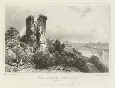 Hadleigh Castle, Essex by William Henry Bartlett