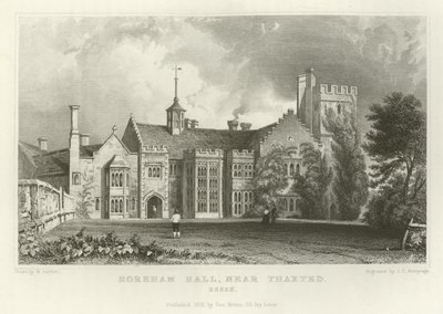 Horeham Hall, near Thaxted, Essex by William Henry Bartlett